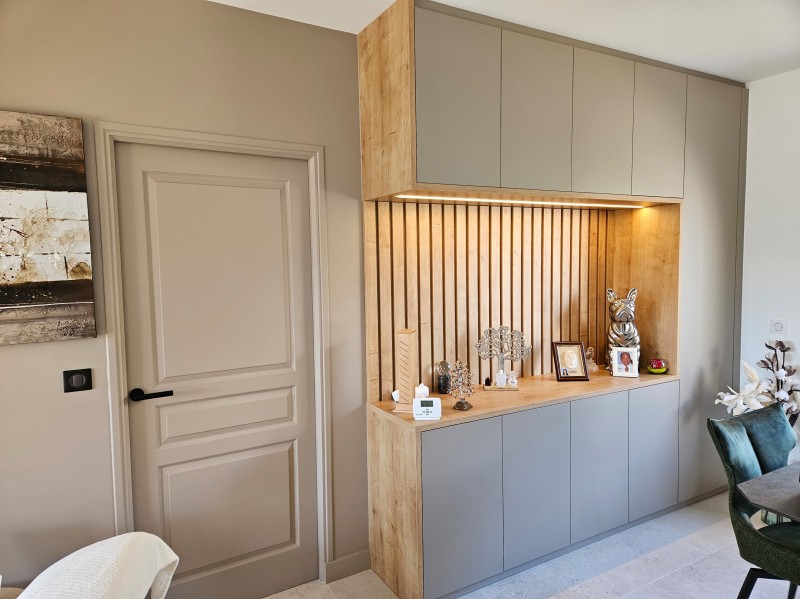 Création et installation d'un rangement séjour sur mesure à Saint Cyr sur mer