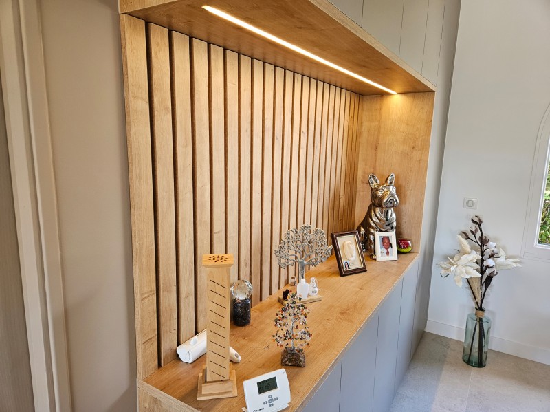 Création et installation d'un rangement séjour sur mesure à Saint Cyr sur mer