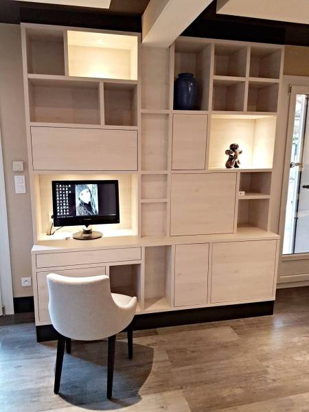 bibliothèque intégrée déco et rangements aix en provence