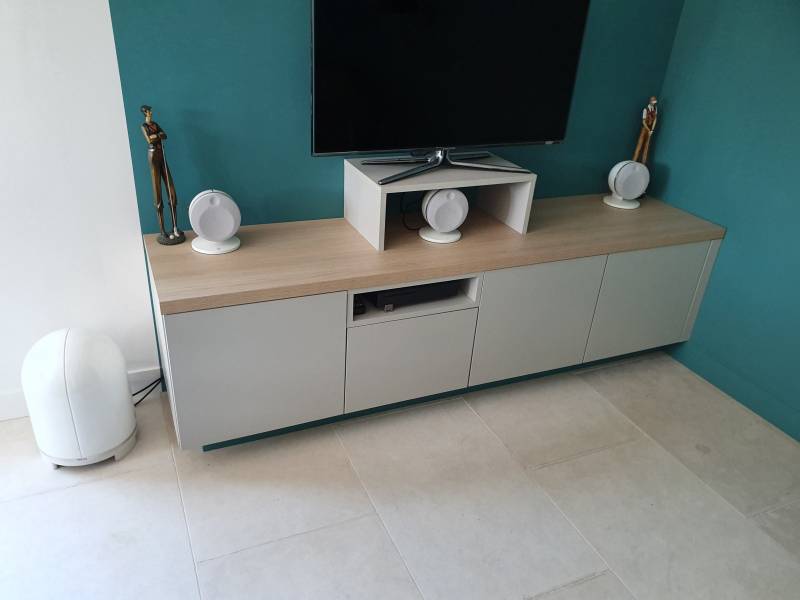 meuble tv suspendu contemporain la ciotat