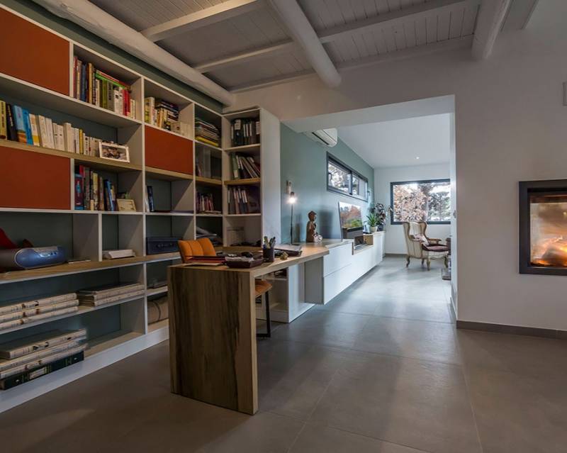 Bureau sur mesure avec plateau massif aix