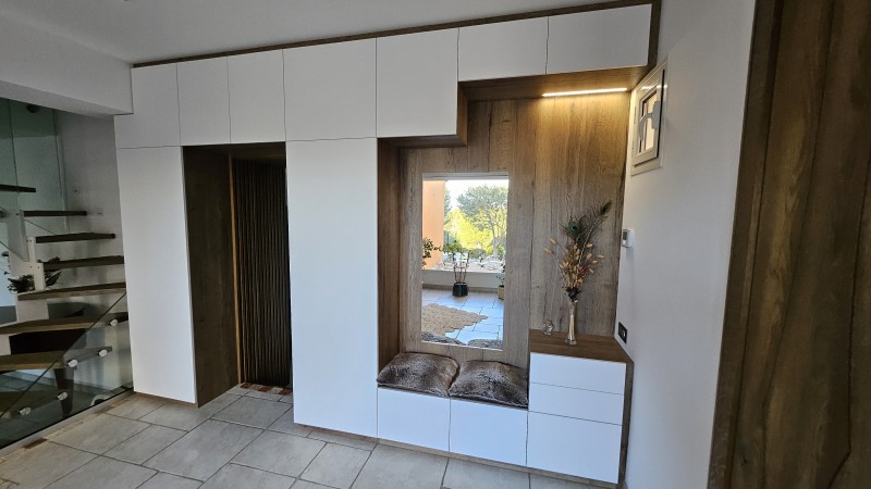 Réalisation d'un meuble d'entrée original à Ventabren