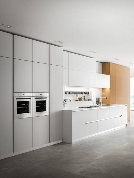 cuisine grande hauteur blanche sans poignée aix en provence