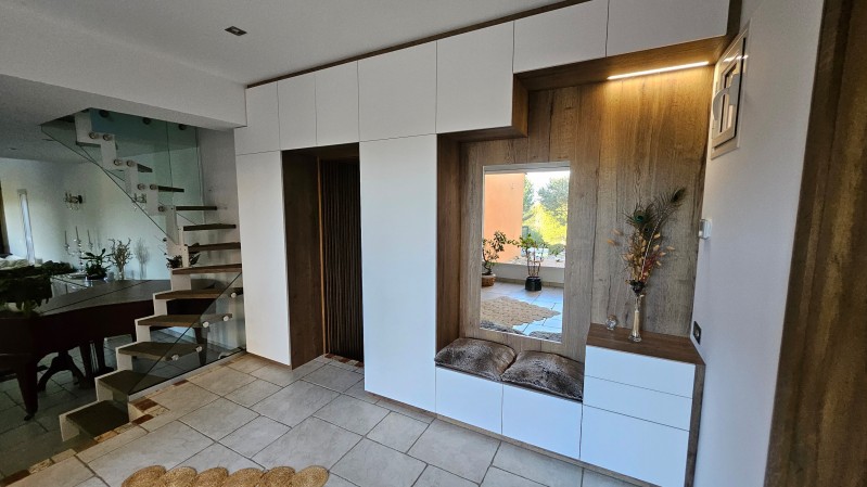 Réalisation d'un meuble d'entrée original à Ventabren