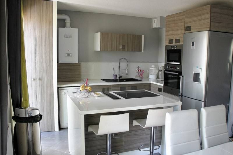 cuisine bois et blanc moderne aix en provence